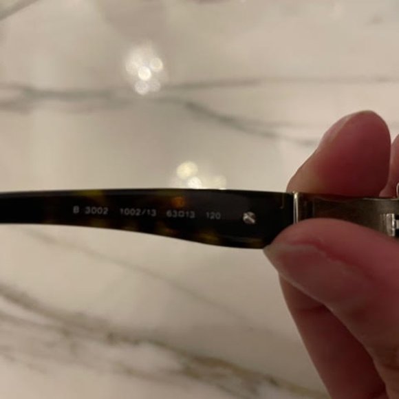 Burberry Tortoise and Gold Women's Sunglasses - Picture 4 of 5